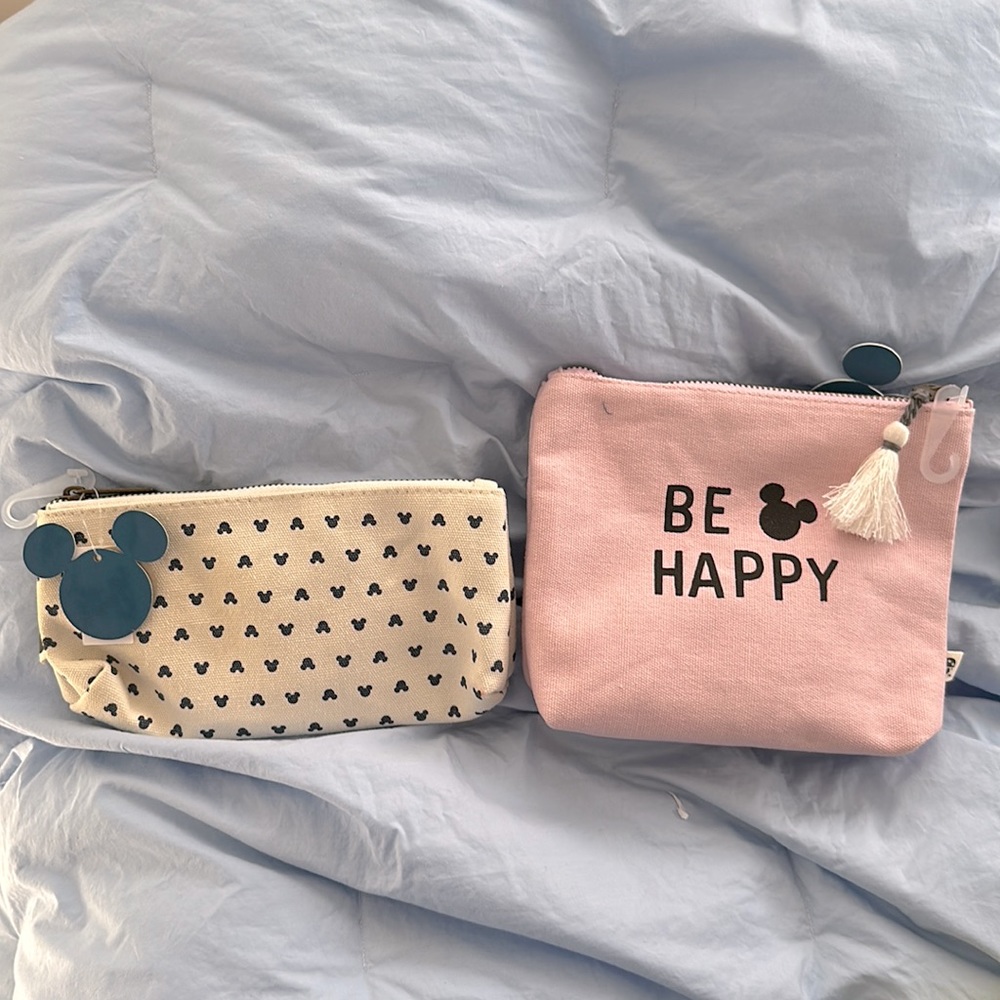 NWT Disney makeup or pencil cases.